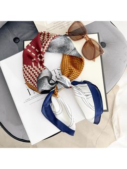 CrossKulture - Multi-Color Satin Printed Scarf