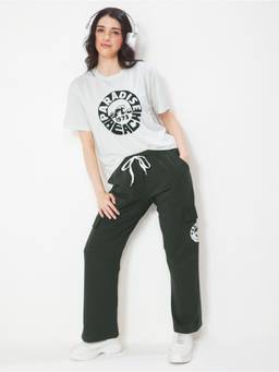LOTIK - Women's Cotton Cargo Track pant and T-Shirt