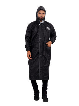 The Clownfish - Reversible Unisex Long Coat/Raincoat Black