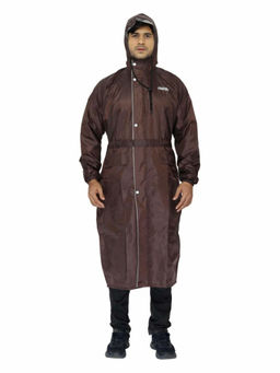 The Clownfish - Reversible Unisex Raincoat with Hood Brown