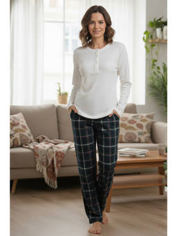 FABLUSH - Multi-Color Cotton Full Sleeves Solid/Plain T-Shirt with Pant