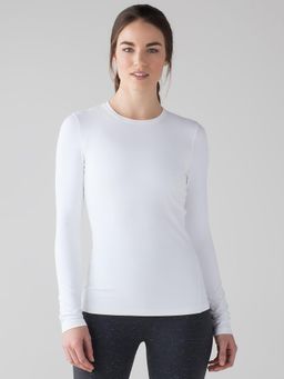 ap'pulse - Women's Round Neck Long Sleeve T-shirt - White