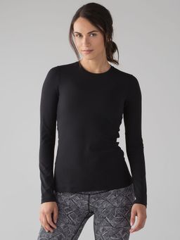 ap'pulse - Women's Round Neck Long Sleeve T-shirt - Black