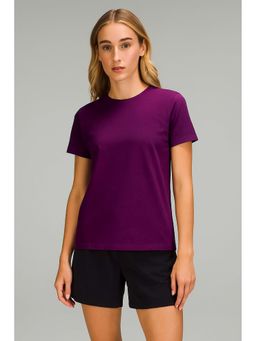 ap'pulse - Women's Round Neck Short Sleeve T-shirt - Purple