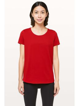 ap'pulse - Women's Round Neck Short Sleeve T-shirt - Red