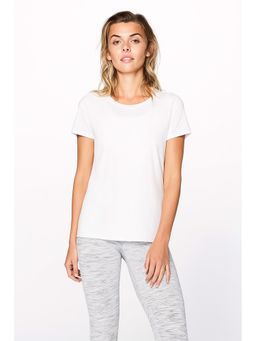 ap'pulse - Women's Round Neck Short Sleeve T-shirt - White
