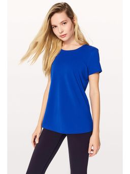 ap'pulse - Women's Round Neck Short Sleeve T-shirt - Blue