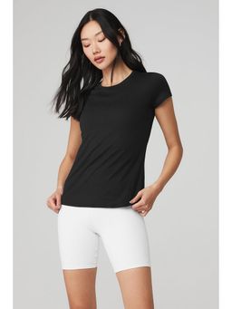 ap'pulse - Women's Round Neck Short Sleeve T-shirt - Black