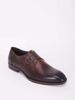 Bubber Couture - Dark Brown Single Monk Strap Italian Leather Monk Straps