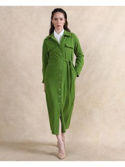 RAREISM - Towoo Primary Green Regular Maxi Jacket