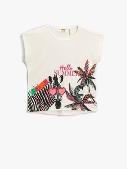 Koton - Girls Off White T-shirt