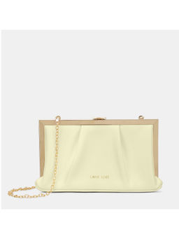 Lavie Luxe - Women's Pleatz framed clutch (Offwhite) (M)