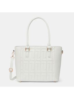 Lavie Luxe - Mare Women's Medium Tote Handbag (White) (M)