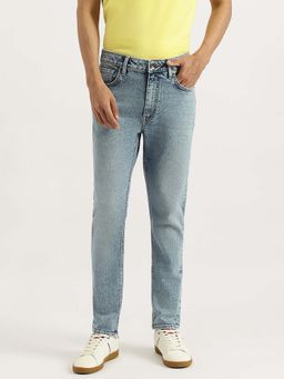 United Colors of Benetton - Men Light Blue Solid Jeans