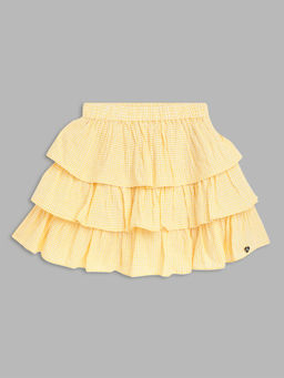 Blue Giraffe - Girls Yellow Striped Skirt
