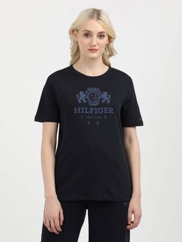 Tommy Hilfiger - Women Navy Blue Solid T-Shirt