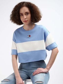 Tommy Hilfiger - Women Blue Stripes T-Shirt