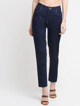 Cantabil - Women Blue Solid Casual Jeans