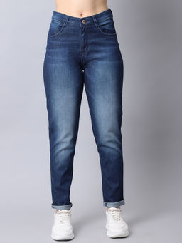 Cantabil - Women Blue Solid Casual Jeans