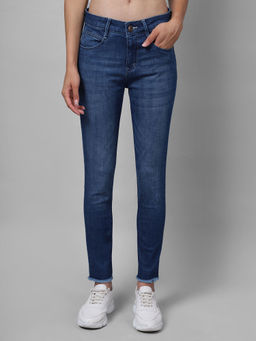 Cantabil - Women Blue Solid Casual Jeans