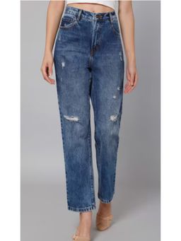 Cantabil - Women Blue Solid Casual Jeans