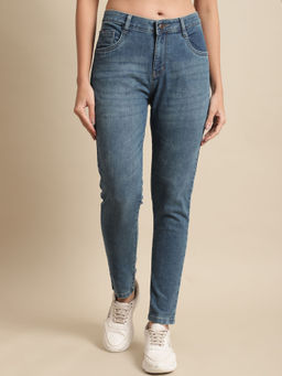 Cantabil - Women Green Solid Casual Jeans