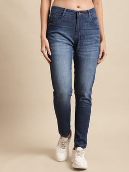 Cantabil - Women Blue Solid Casual Jeans
