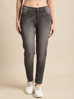 Cantabil - Women Grey Solid Casual Jeans