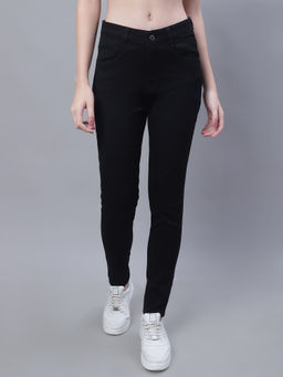 Cantabil - Women Black Solid Casual Jeans