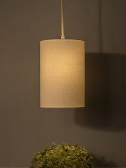 Homesake - Classic Cylinder White Hanging Pendant Light