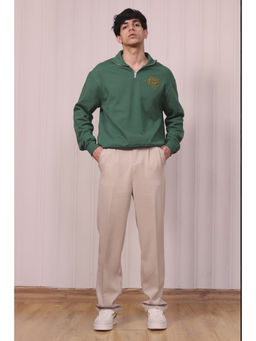 FREAKINS - Dusky Fawn Double Pleated Men Korean Pants