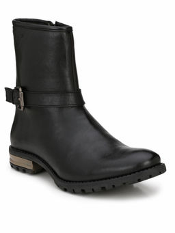 Delize - Black Solid Ankle Boots