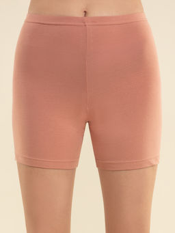Nykd by Nykaa - Stretch Cotton Cycling Shorts-cedar-nyp083 Pink