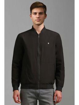 Louis Philippe - Olive Solid Regular Fit Jacket