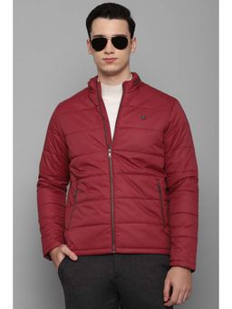 Louis Philippe - Red Solid Regular Fit Jacket