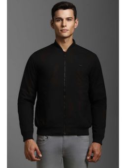 Louis Philippe - Black Printed Regular Fit Jacket