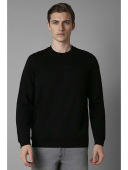 Louis Philippe - Black Printed Regular Fit Sweatshirt