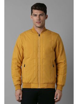 Louis Philippe - Yellow Textured Regular Fit Jacket