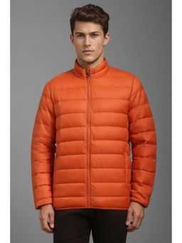 Louis Philippe - Orange Solid Regular Fit Jacket