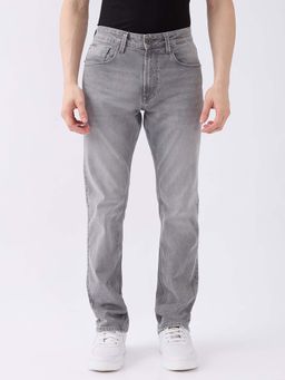 Spykar - Grey Solid Regular Fit Jeans