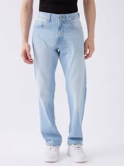 Spykar - Blue Solid Regular Fit Jeans