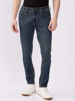 Spykar - Blue Solid Slim Fit Jeans