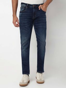 Spykar - Blue Solid Regular Fit Jeans
