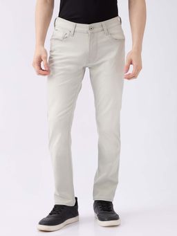 Spykar - Grey Solid Regular Fit Jeans