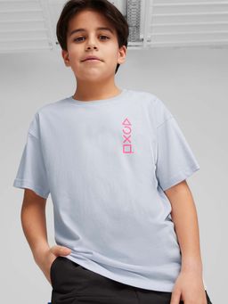 Puma - X Playstation Boys Grey Printed T-Shirt