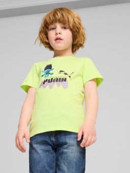Puma - X Trolls Boys Green Printed T-Shirt
