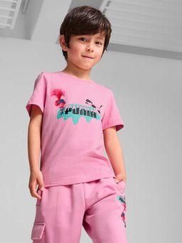 Puma - X Trolls Boys Pink Printed T-Shirt