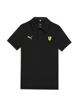 Puma - Unisex Black Solid Polo T-Shirt