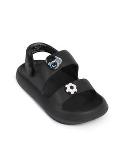 R&B - Boys Black Velcro Sandals