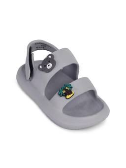 R&B - Boys Grey Velcro Sandals
